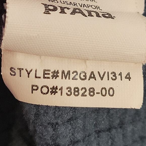 prAna Mens Medium Gavin 1/4 Zip Pullover Grid Back Fleece Thermal M2GAVI314 Blue - Picture 10 of 14